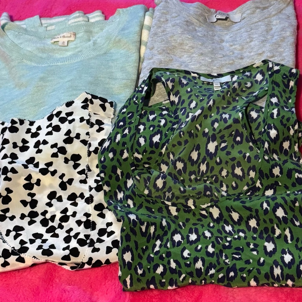 4 Miscellaneous Women’s Tops. Loft Hem & Thread and Joie